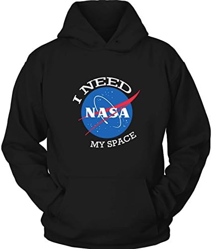 I Need My Space NASA Unisex Hoodie Medium Black