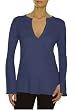 Beyond Yoga Pima Modal Long Sleeve Henley