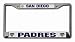 Show everyone who you root for with this chrome license plate frame! Features your favorite team