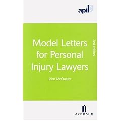 Apil Model Letters for Personal Injury Lawyers