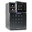 W.E. Silent 24 Bottle Two-Temp Touchscreen Wine Refrigerator