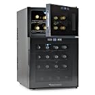 Wine Enthusiast Silent 24 Bottle Two-Temp Touchscreen Wine Refrigerator