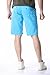 TISUN Mens All Season Casual Regular Fit Belted Flat-front Golf Khaki Shorts