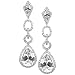 Pendants d'oreilles vintage de Kyrie - Cubic Zirconia