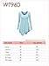 Lock and Love WT960 Womens V Neck Long Sleeve Tunic Top with Asymmetrical Hem L Black