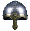 RedSkyTrader Unisex-Adult Norman Crusader Helmet One Size Fits Most Metallic