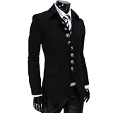 TheLees Mens Casual Slim 8 Button Jacket Blazer