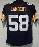 Jack Lambert Autographed Pittsburgh Steelers Black Reebok EQT Jersey