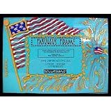 America's Flag Design - Hand Painted - Frame - 5 inch X 7 inch - Rectangle Photo Opening by 