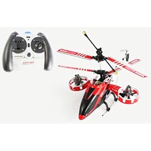 4-ch Mini Infrared Rc Heli with Gyro (Red) 4 Channel Rc Helicopter