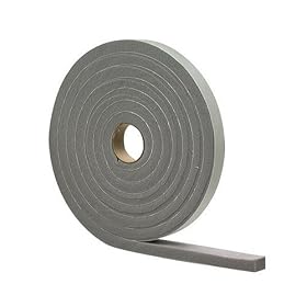 M-D Building Products 2253 High Density Foam Tape, 3/16-by-3/8-Inch by 17 Feet, Closed Cell, Gray