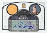 Rick Barry Autographed 2007 Topps Bowman Sterling Game-Used Jersey Card #32 - Golden State Warriors - Signed NBA Basketball Cards