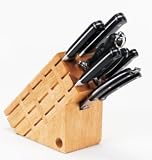 Maxam 8pc Drop Forge Style Cutlery in Wood Block