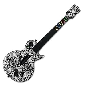 Bones Desgin Guitar Hero III Gibson Les Paul Guitar Controller Skin Decal Sticker for Wii and Xbox 360/ PS3