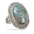 Native American Handcrafted Ring Freaturing Chinese Turquoise