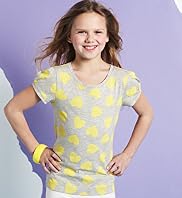 Cotton Rich Heart Print Puff Sleeve T-Shirt Cotton Rich Heart Print Puff Sleeve T-Shirt