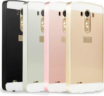 LG G3 Case, PC Hard Phone Back Case+0.7mm Ultra Thin Metal Protective Aluminum Frame Bumper Phone Shockproof Cover Case LG Optimus G3 D855 D850 (Black)