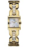 Guess Ladies 'Sheer Ice' Gold Plated Case with Stone Set Bracelet Watch