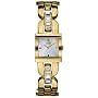 Guess Ladies 'Sheer Ice' Gold Plated Case with Stone Set Bracelet Watch
