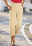 Jessica London Plus Size Petite Stretch Poplin Cropped Pants