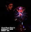 Museum Sized 22" Tall Plasma Globe - Purple Plasma Effect - 15" Diameter Ball