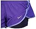 Nike Womens Dri-Fit 2-In-1 Running Shorts-Purple/Blue-Small