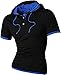 jeansian Mens Casual Sport Short Sleeves Hoodie T-Shirt Tops U006