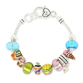 Fast Food Theme Theme Designer Style Charm Bracelet Fashion Jewelry