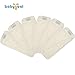 Babygoal Baby Cloth Diaper Inserts,4 Layers Rayon from Bamboo Liners, 6pcs Reusable Inserts