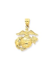 U.S. Marine Corps Pendant in 14K Yellow Gold