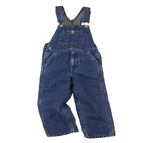 Walls Youth Flannel Lined Washed Denim Zip Fly Bib Overalls (Sizes 6-20)