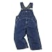 Walls Youth Flannel Lined Washed Denim Zip Fly Bib Overalls (Sizes 6-20)
