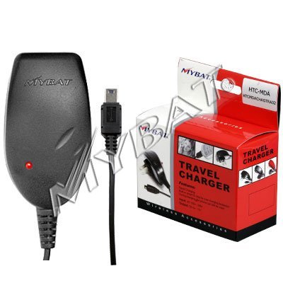  PREMIUM TRAVEL HOME WALL CHARGER for HTC MDA / 8125 / 8100 / STAR TREK / SMART FLIP - RETAIL PACKAGING