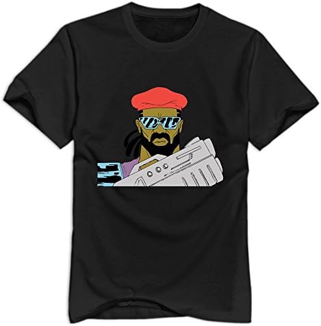 GIYW Men's Major Lazer T-Shirt Black US Size XXL,100% Organic Cotton