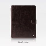 Zenus iPAD2ケース Masstige Band Black chocolate 自動スリープ機能付き・スタント付き・ハンドバンド付きケース レザー風 Z402iPD2