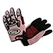 TMS® Youth Black Pink Skull Dirt Bike ATV Motocross Helmet with Goggles and Gloves (Large)