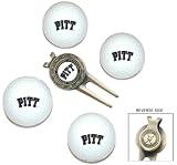 Pittsburgh Panthers 4 Golf Ball Divot Tool/Ball Marker Gift Set - Golf