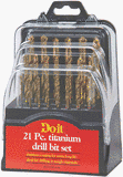Do It Best Imports/Tools 342750 21-Piece Titanium Drill Bit Set