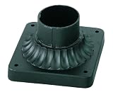 Savoy House 5-PM-BK Outdoor Pier Mount Adapter in Flat Black