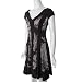 S Max by Adi V-neck Stretch Knit Panel Dress