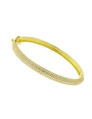 Ladies Gold Tone CZ Bracelet
