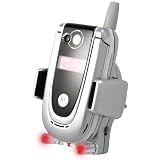 Eforcity Universal Grey Vent Mount iPod and Phone Holder with Call Receiving Light