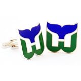 Hartford Whalers Classic Old School Sports Team Logo NHL Hockey Cufflinks Cuff Link