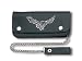 Biker Billfold Chain Black Leather 6