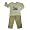 Mis Tee V-Us - Toddler Boys Long Sleeve Pant Set, Tan (Size 4T)