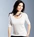 Portfolio 34 Sleeve Scoop Neck Jersey Top