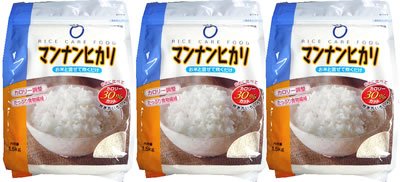 大塚食品のマンナンヒカリ1500gｘ3袋 チャック付き