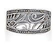 Swirl Design Marcasite Ring