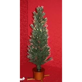 1.20M Slimline Outdoor Fibre Optic Christmas Tree