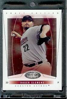 2004 Fleer Hot Prospects #4 Roger Clemens Houston Astros Baseball Card - Mint Condition- In Protective Display Case!!